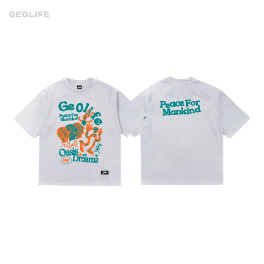 PUFF WHITE TSHIRT - GEOLIFE