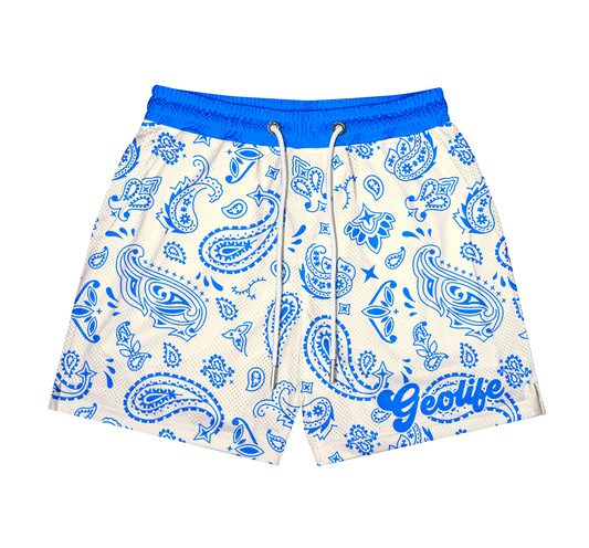 GEOLIFE BANDANA - WHITE MESH SHORT