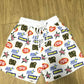 GEOLIFE PATTERN - MESH SHORT - WHITE