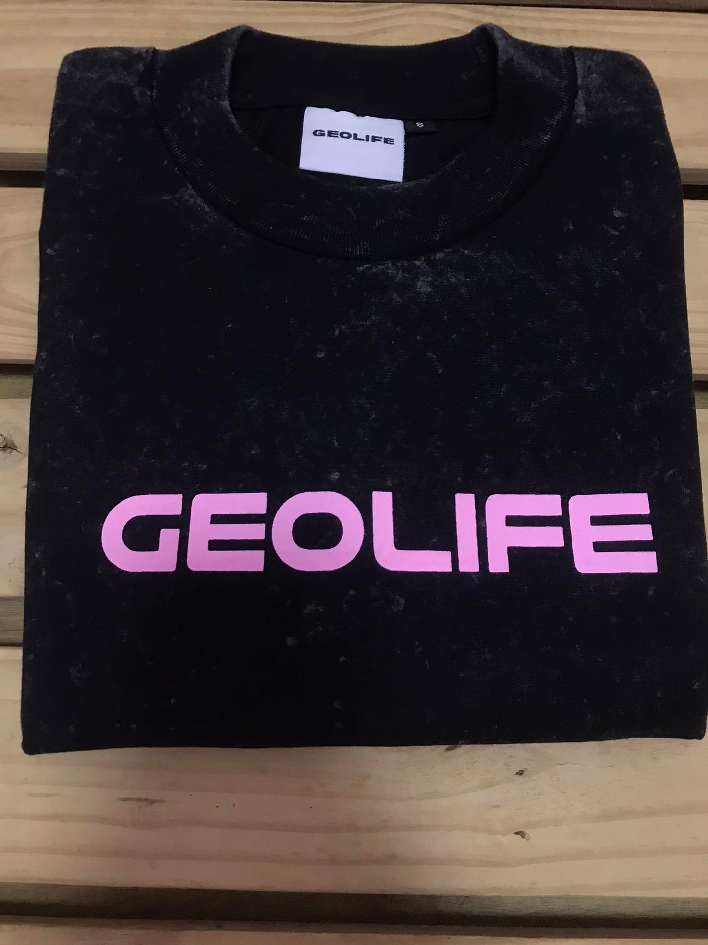 BEAUTIFUL ACID WASH BLACK TSHIRT - GEOLIFE