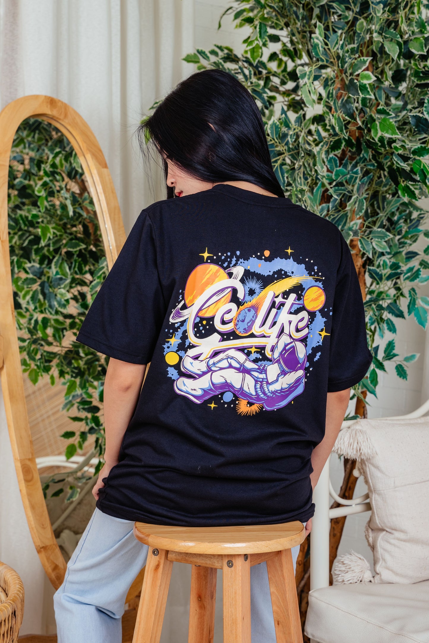 COSMIC BLACK TSHIRT - GEOLIFE