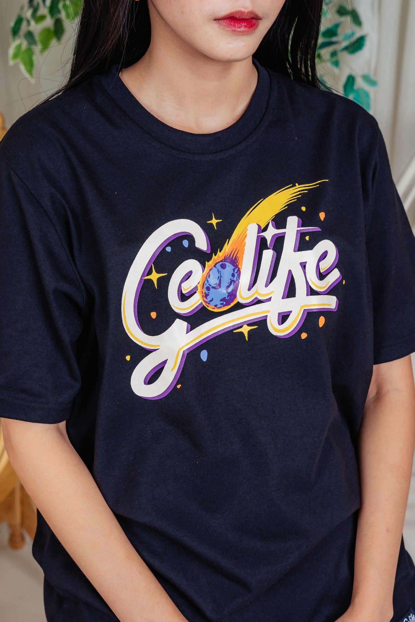 COSMIC BLACK TSHIRT - GEOLIFE