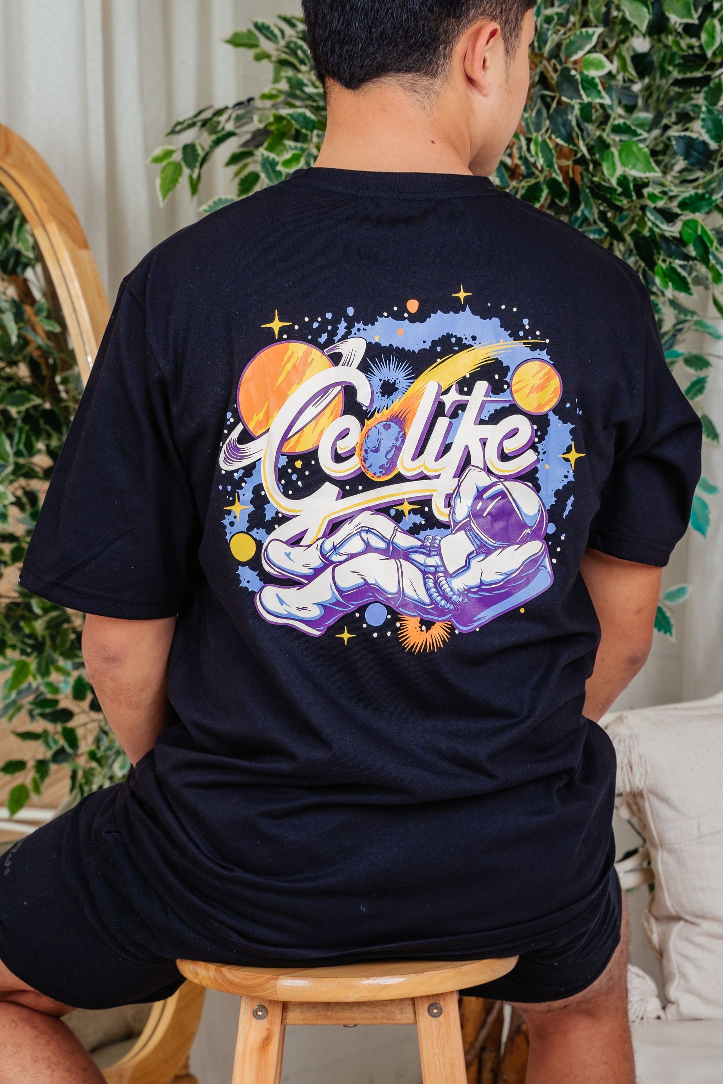 COSMIC BLACK TSHIRT - GEOLIFE